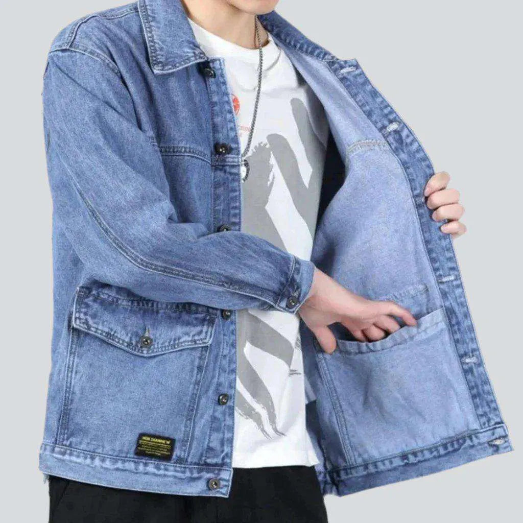 Oversized side pocket denim jacket | Jeans4you.shop