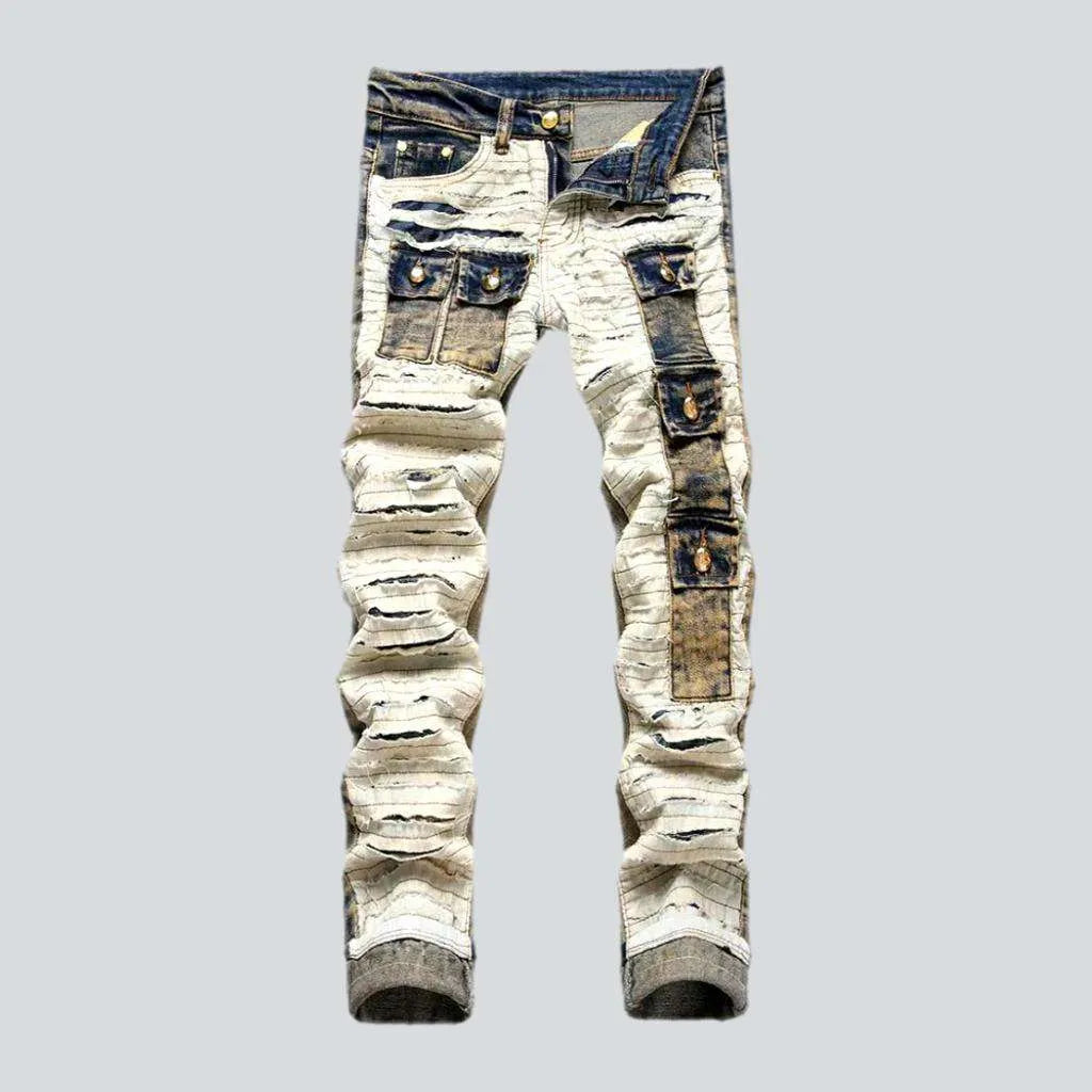 Patchwork fashion jeans
 for men | Jeans4you.shop