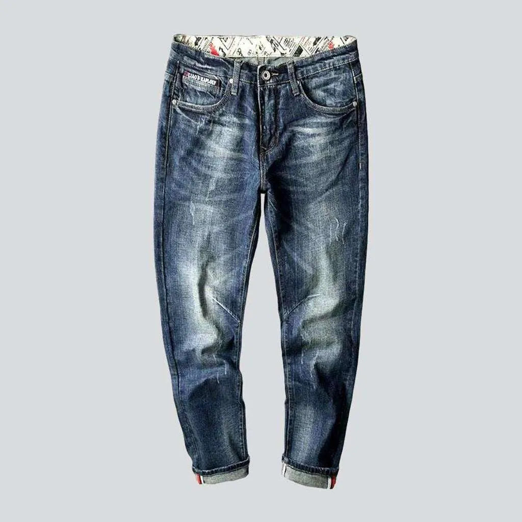 Printed pockets vintage men's jeans | Jeans4you.shop