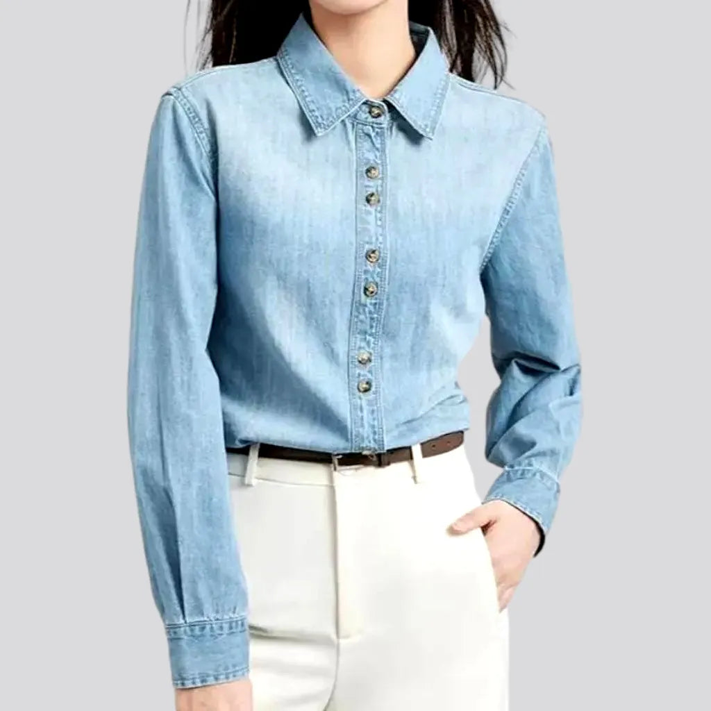 Regular women's denim shirt | Jeans4you.shop