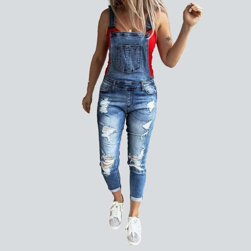Ripped women's jeans overall | Jeans4you.shop