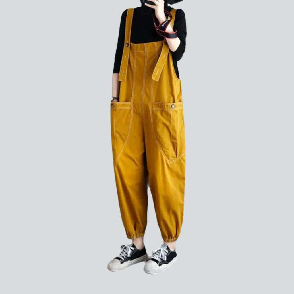 Roomy pocket stylish denim jumpsuit | Jeans4you.shop