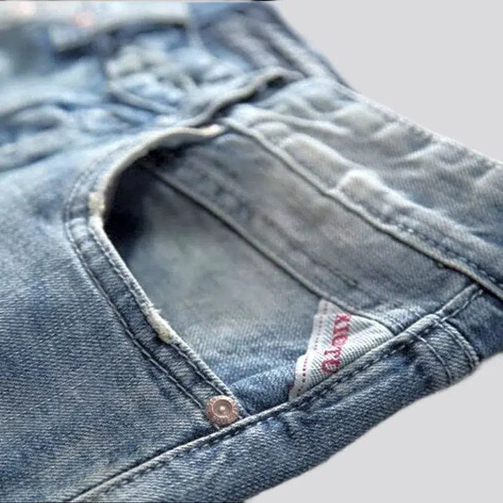 Sanded vintage jeans
 for men