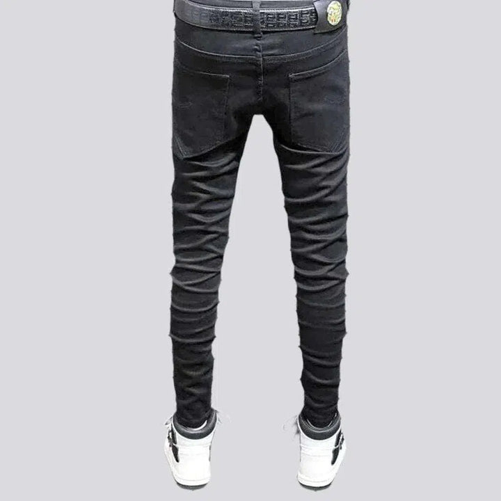 Black y2k jeans
 for men