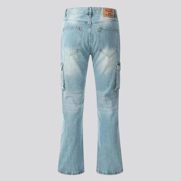 Cargo men's bootcut jeans