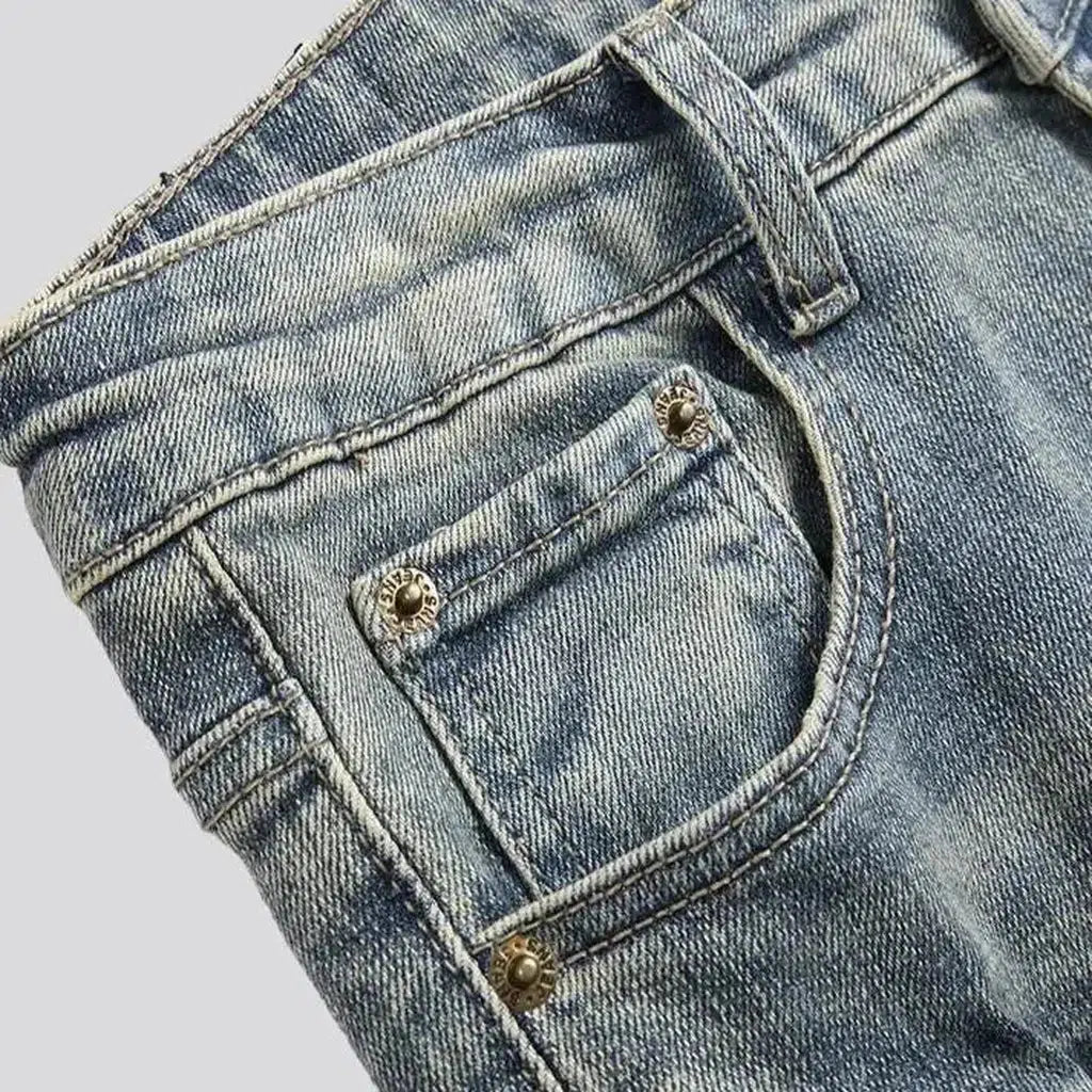 Stretchy light-wash jeans
 for men