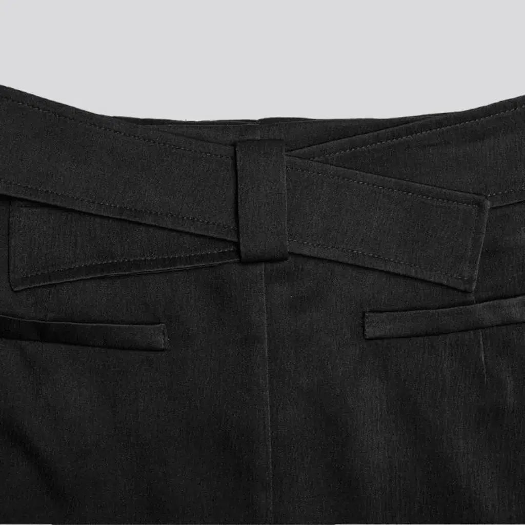 Monochrome 90s women's jean skirt