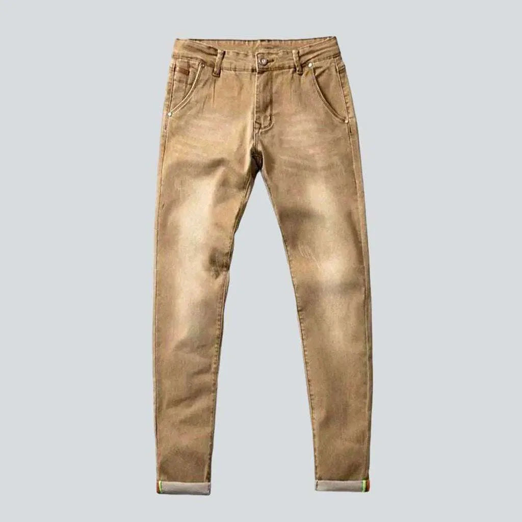 Sanded color jeans for men | Jeans4you.shop