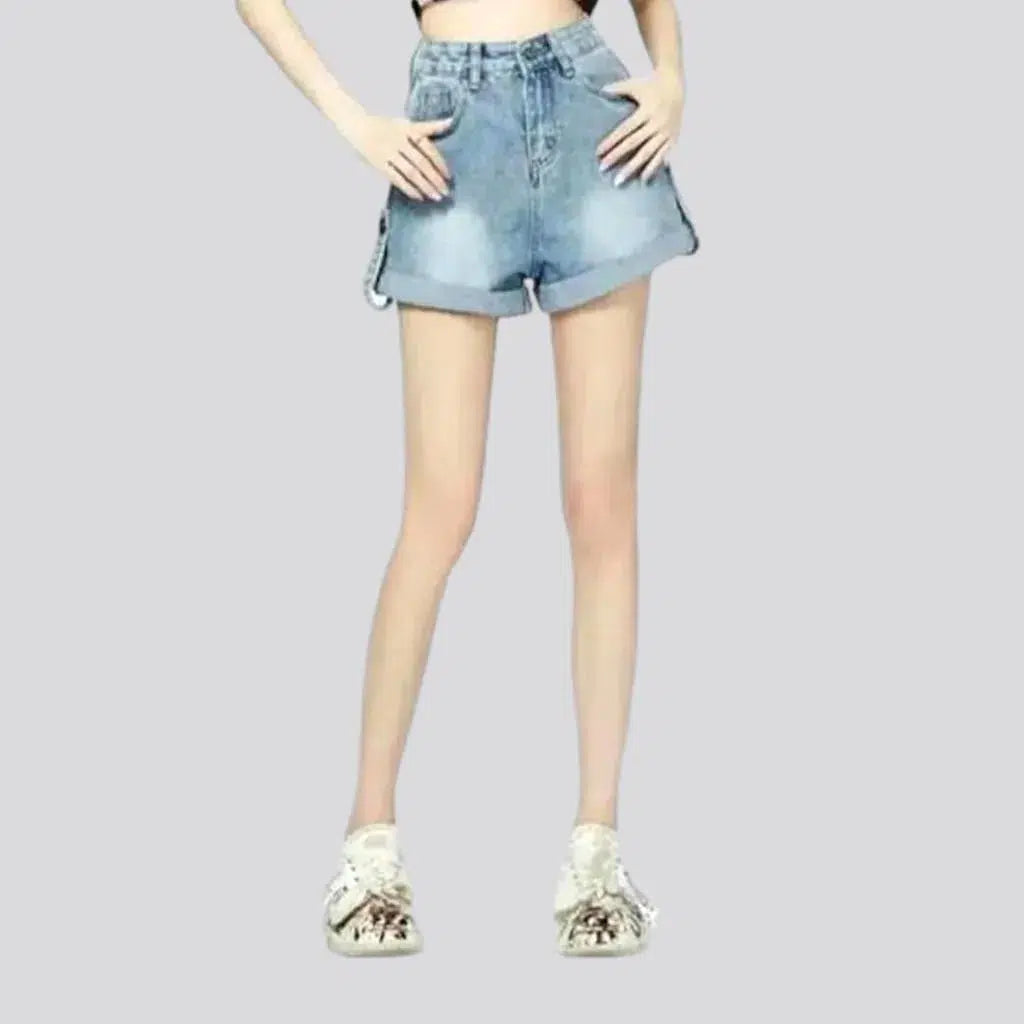 Sanded fashion denim shorts
 for ladies | Jeans4you.shop