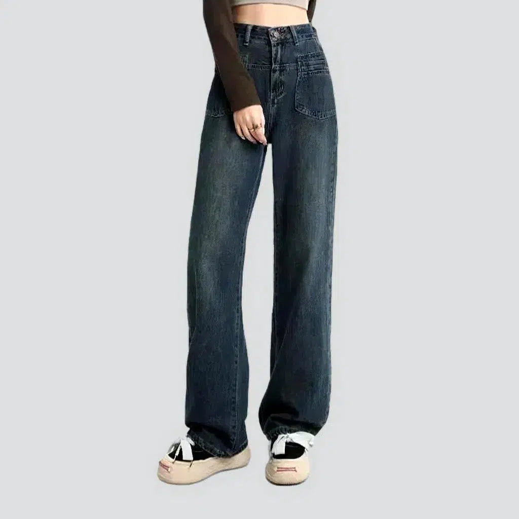 Sanded fashion jeans
 for ladies | Jeans4you.shop