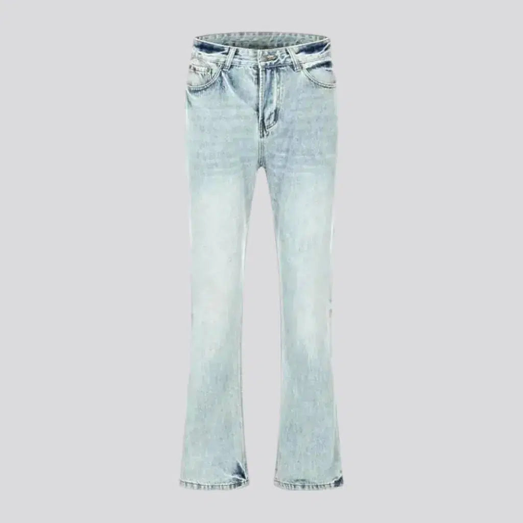 Sanded men's bootcut jeans | Jeans4you.shop