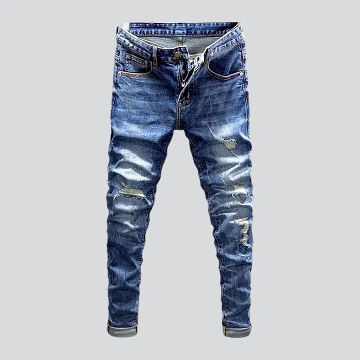 Sanded men's distressed jeans | Jeans4you.shop