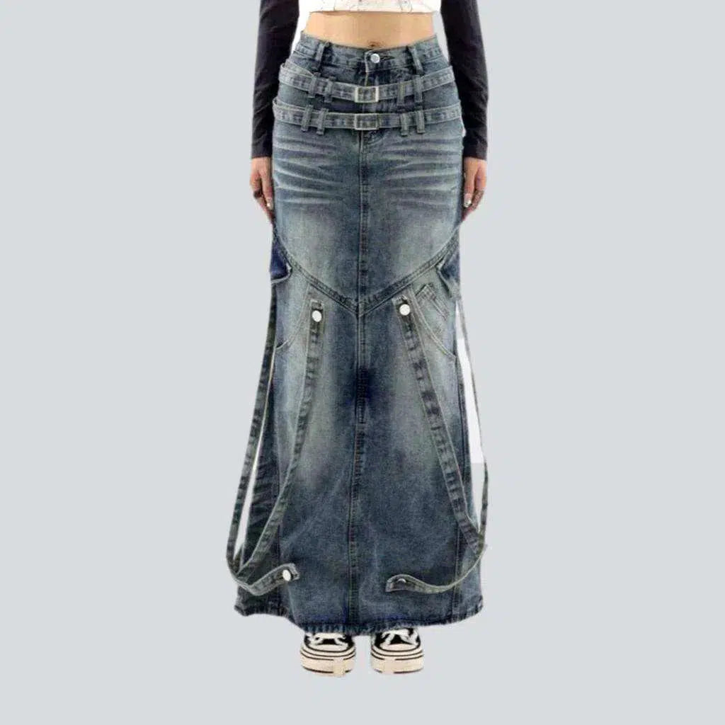 Sanded vintage jean skirt | Jeans4you.shop
