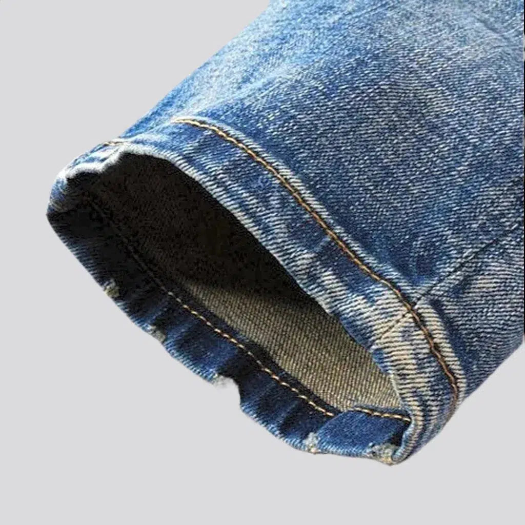 Sanded distressed jeans
 for men