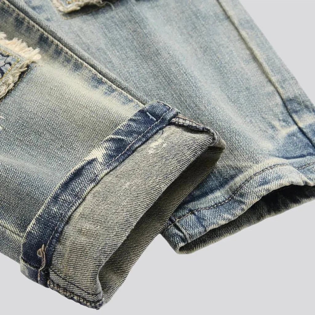 Stretchy light-wash jeans
 for men