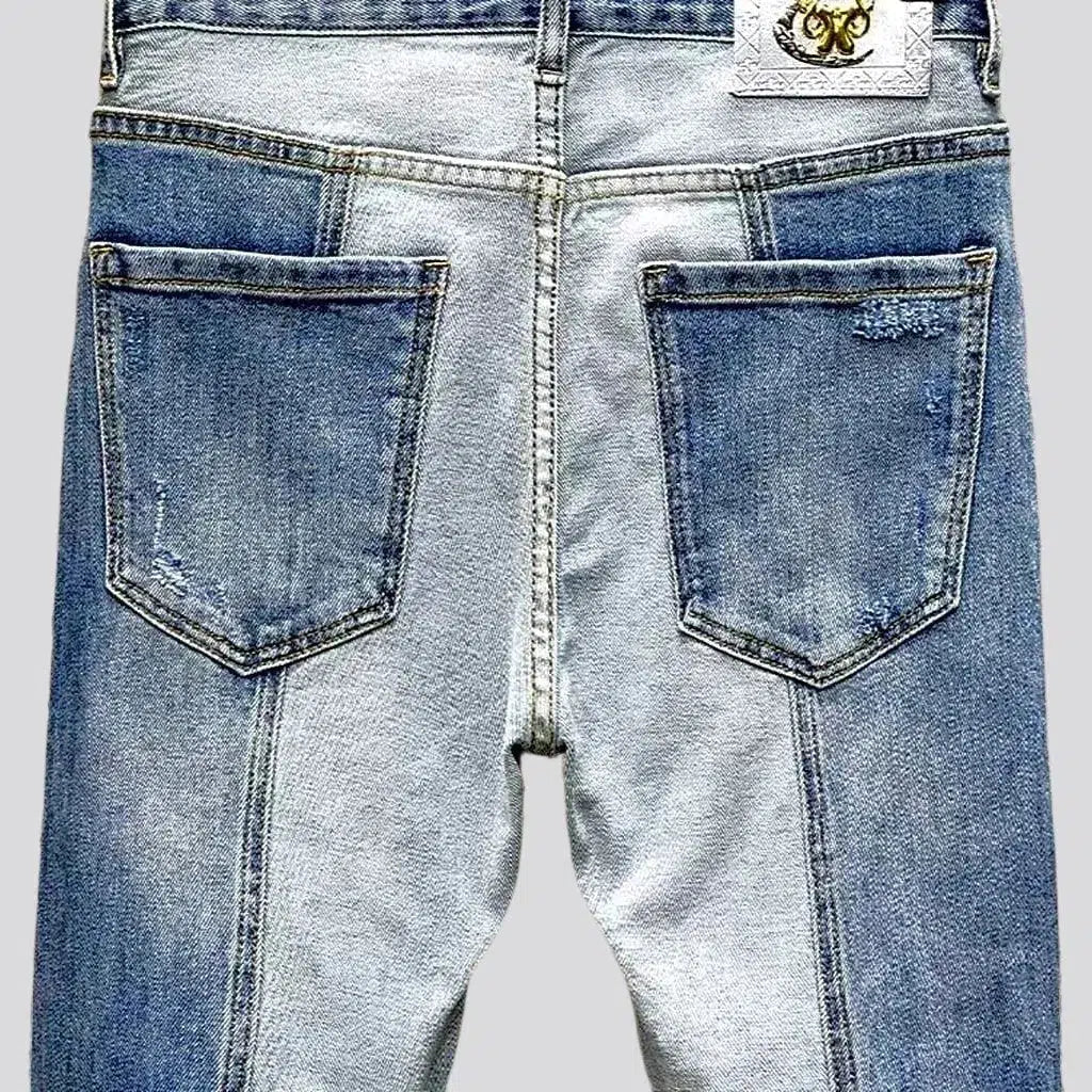 Patchwork jeans
 for men