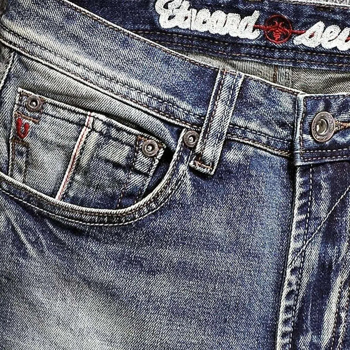 Street men's whiskered jeans