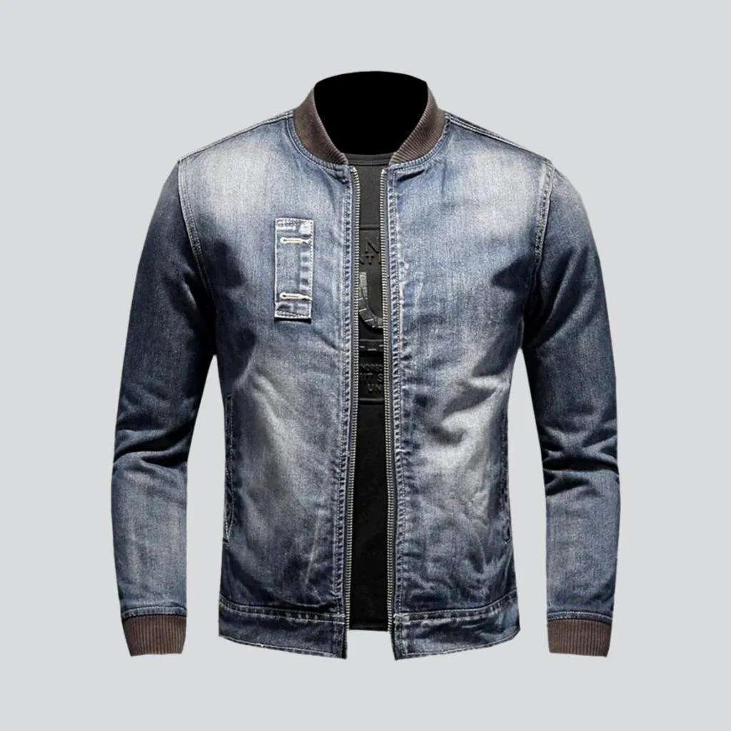 Sherpa biker men's denim jacket | Jeans4you.shop