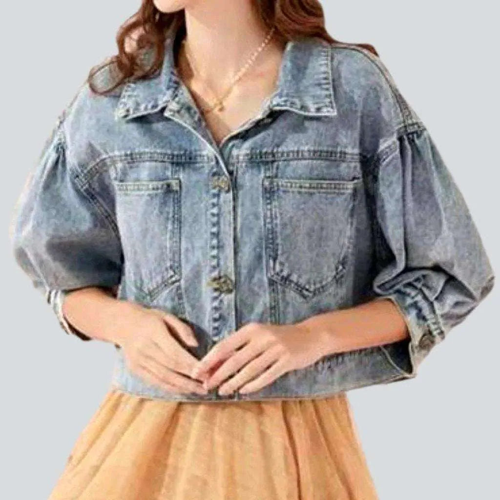 Short vintage women's denim jacket | Jeans4you.shop