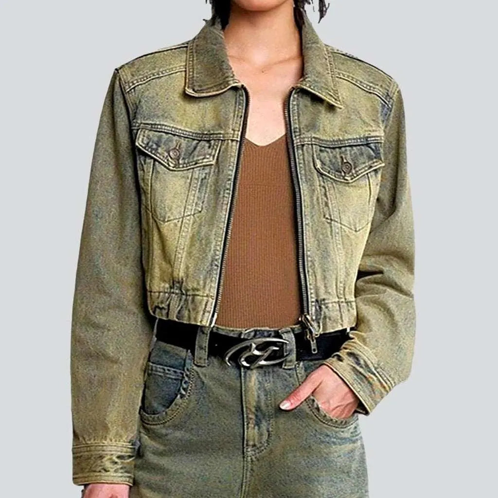 Short y2k denim jacket
 for women | Jeans4you.shop