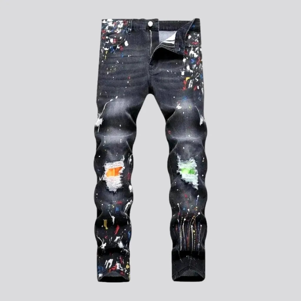 Skinny dark-grey jeans
 for men | Jeans4you.shop