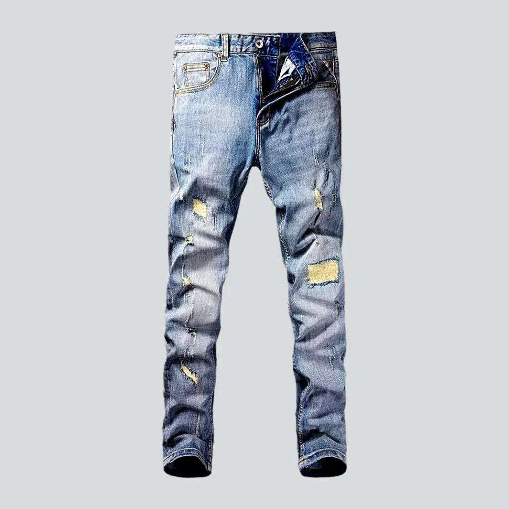 Skinny light men's wash jeans | Jeans4you.shop