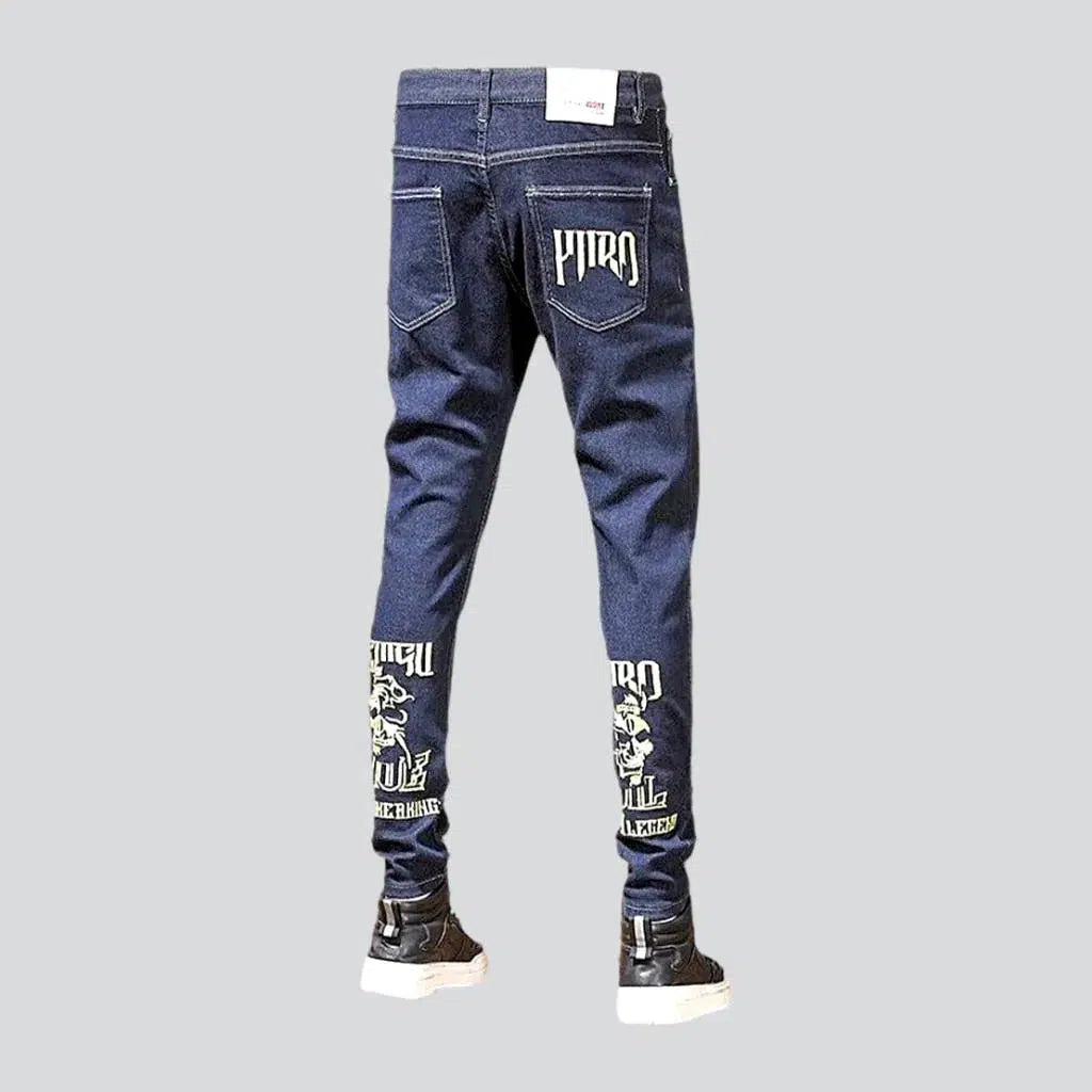 Skinny men's painted jeans | Jeans4you.shop