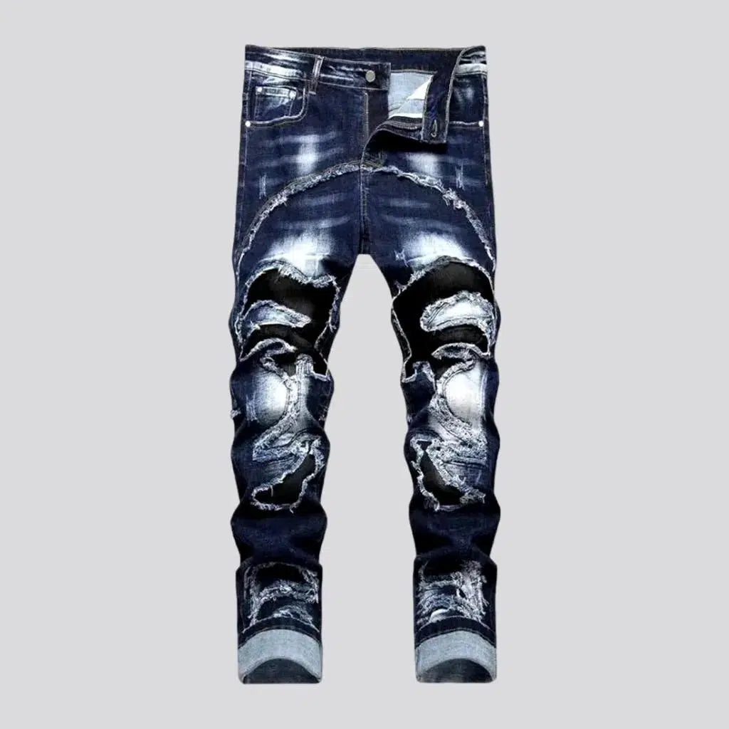 Skinny patchwork jeans
 for men | Jeans4you.shop