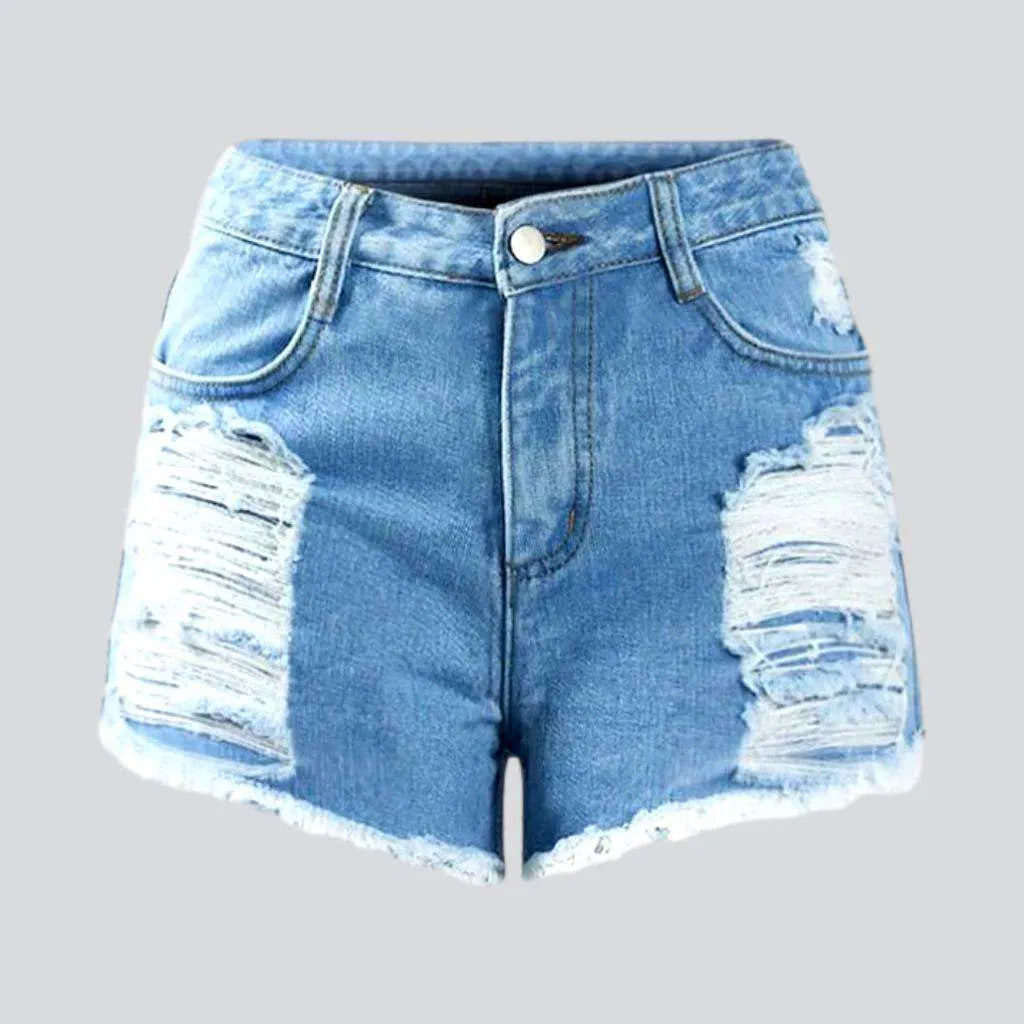 Skinny women's distressed denim shorts | Jeans4you.shop