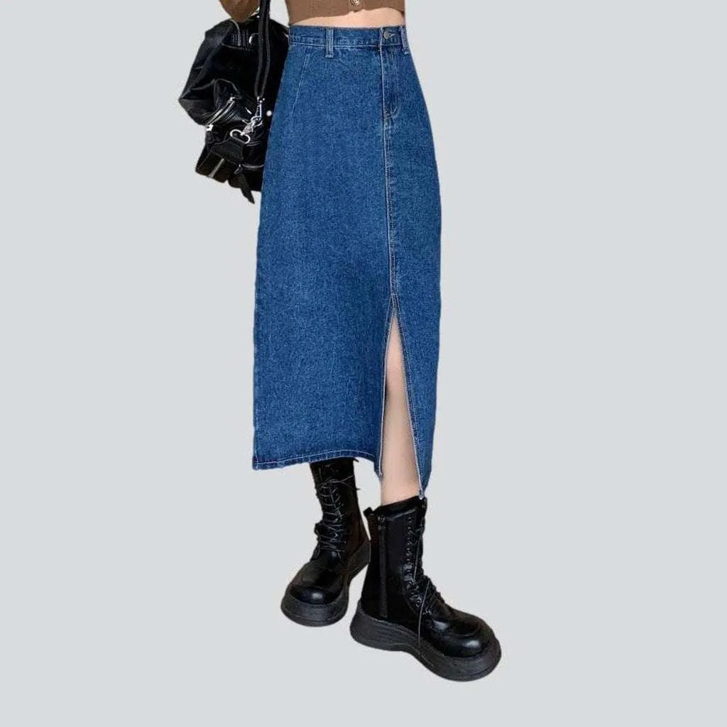 Slim long women's jeans skirt | Jeans4you.shop
