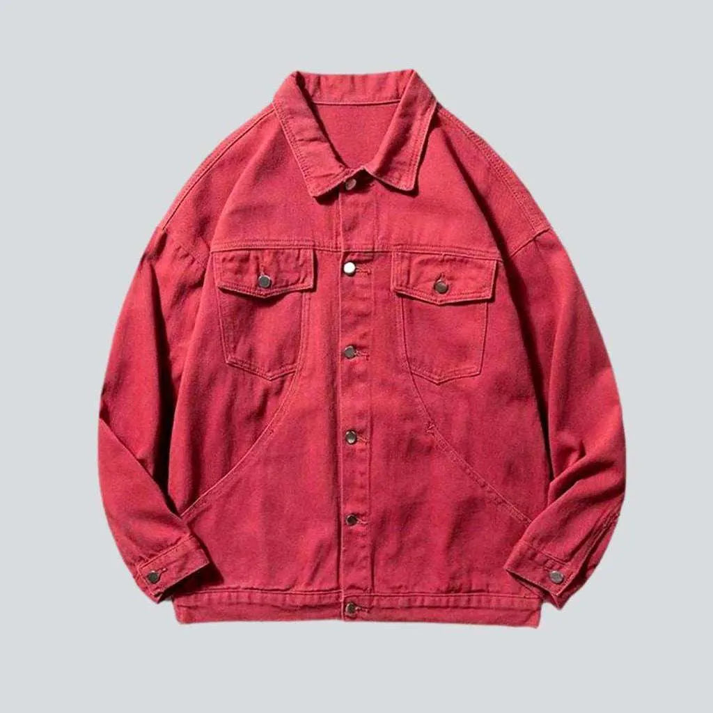Solid color men's denim jacket | Jeans4you.shop
