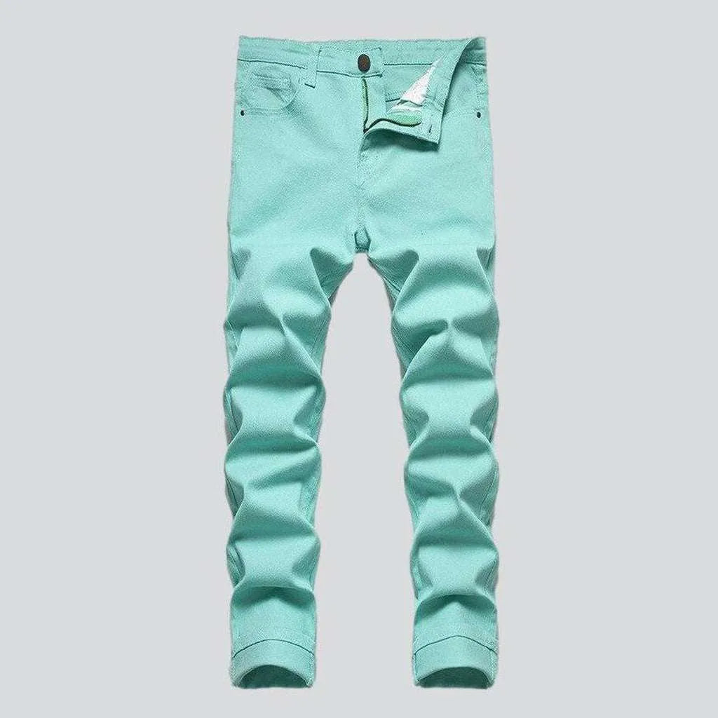 Solid color slim men's jeans | Jeans4you.shop
