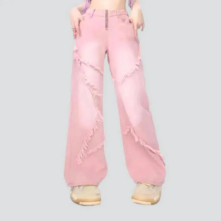 Star-embroidery jeans
 for ladies | Jeans4you.shop