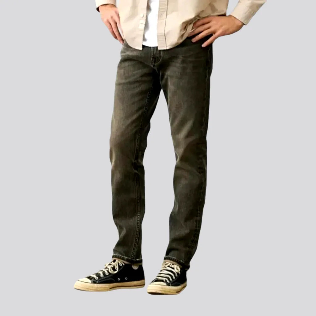 Stonewashed grey jeans
 for men | Jeans4you.shop