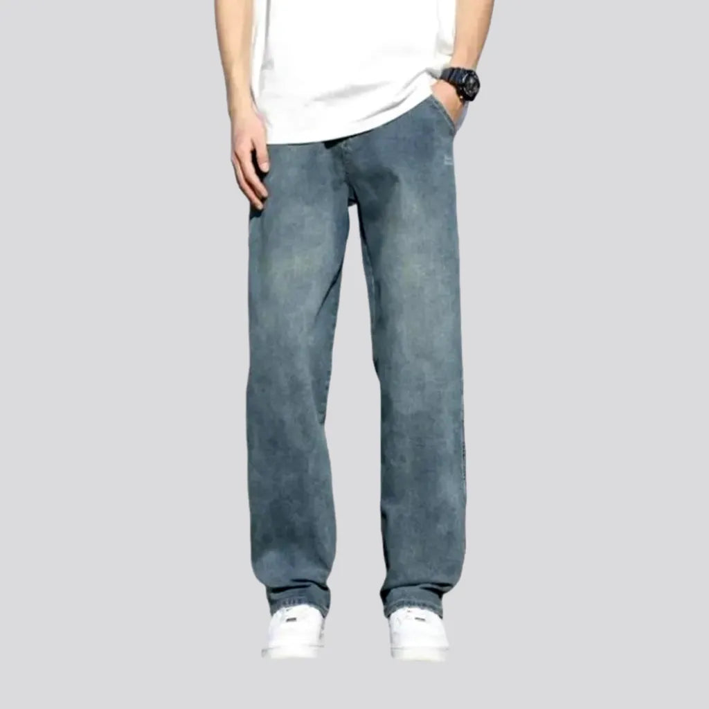 Stonewashed men's floor-length jeans | Jeans4you.shop