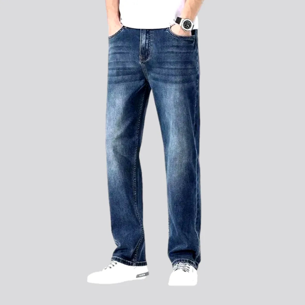 Stonewashed whiskered jeans
 for men | Jeans4you.shop
