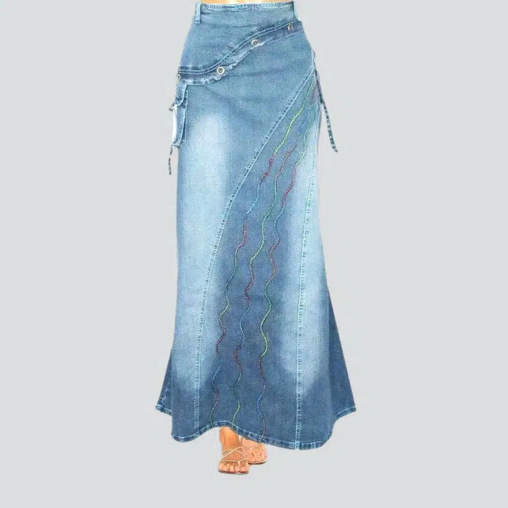 Street high-waist women's jean skirt | Jeans4you.shop