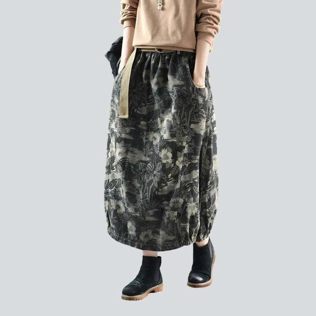 Street style painted women's skirt | Jeans4you.shop