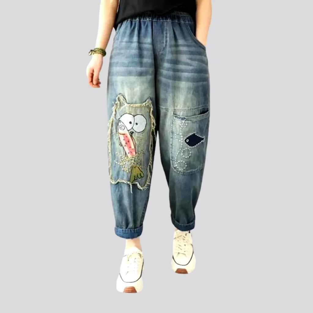 Street whiskered women's denim pants | Jeans4you.shop