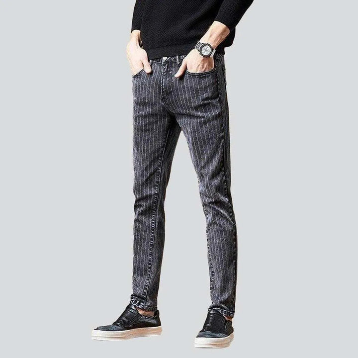 Striped grey jeans for men | Jeans4you.shop