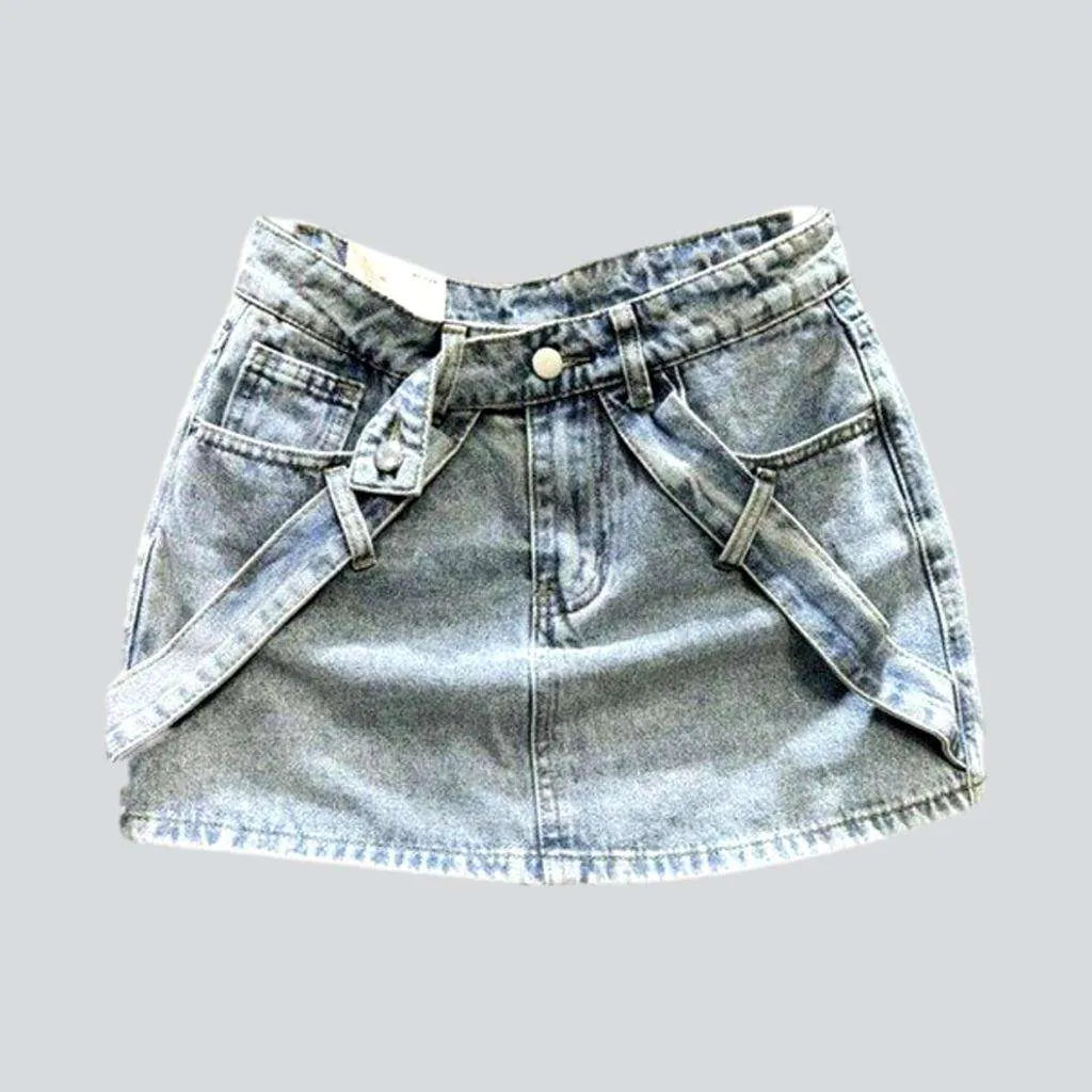 Sweet spicy embellished denim skirt | Jeans4you.shop