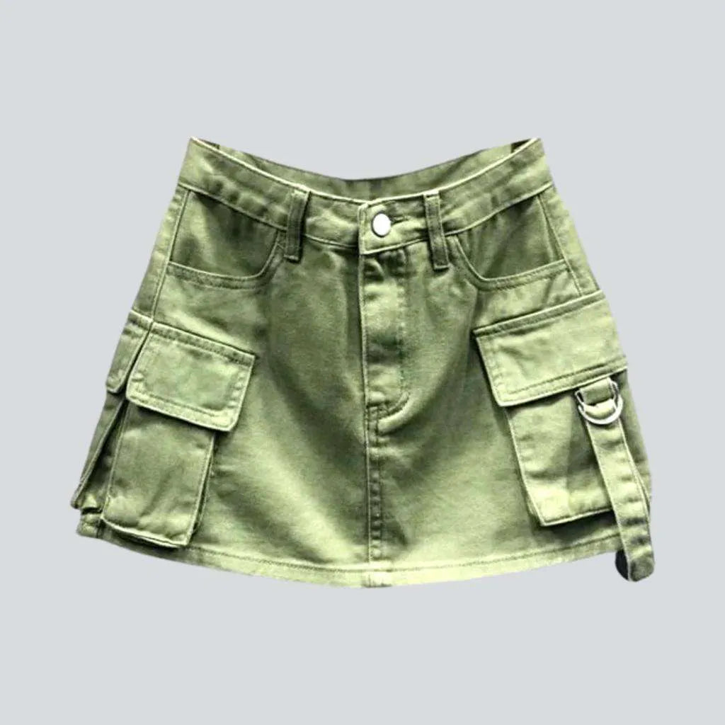Urban-style cargo denim skirt | Jeans4you.shop