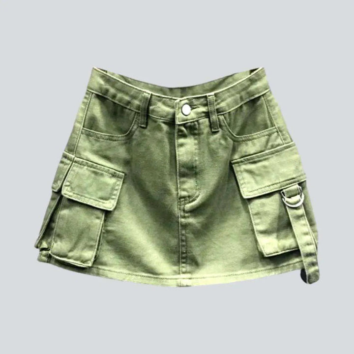 Urban-style cargo denim skirt | Jeans4you.shop