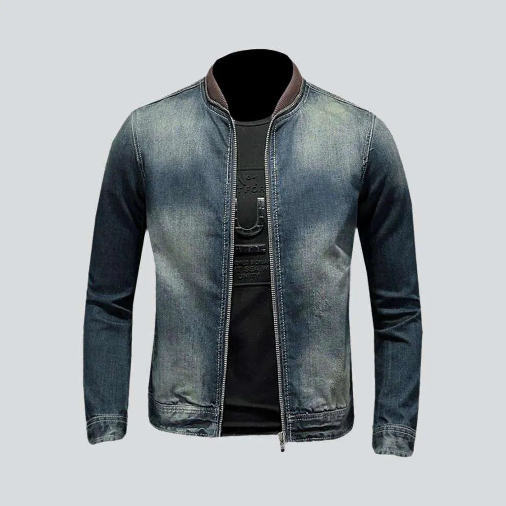 Vintage biker denim jacket | Jeans4you.shop