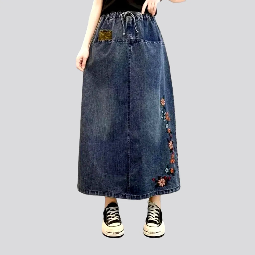 Vintage boho jean skirt
 for women | Jeans4you.shop