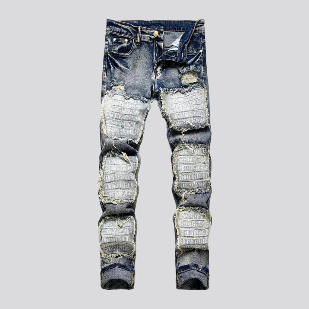 Vintage men's patchwork jeans | Jeans4you.shop