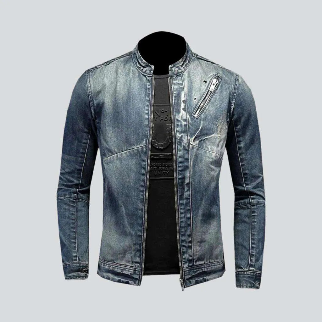 Vintage outerwear biker men's jeans jacket | Jeans4you.shop