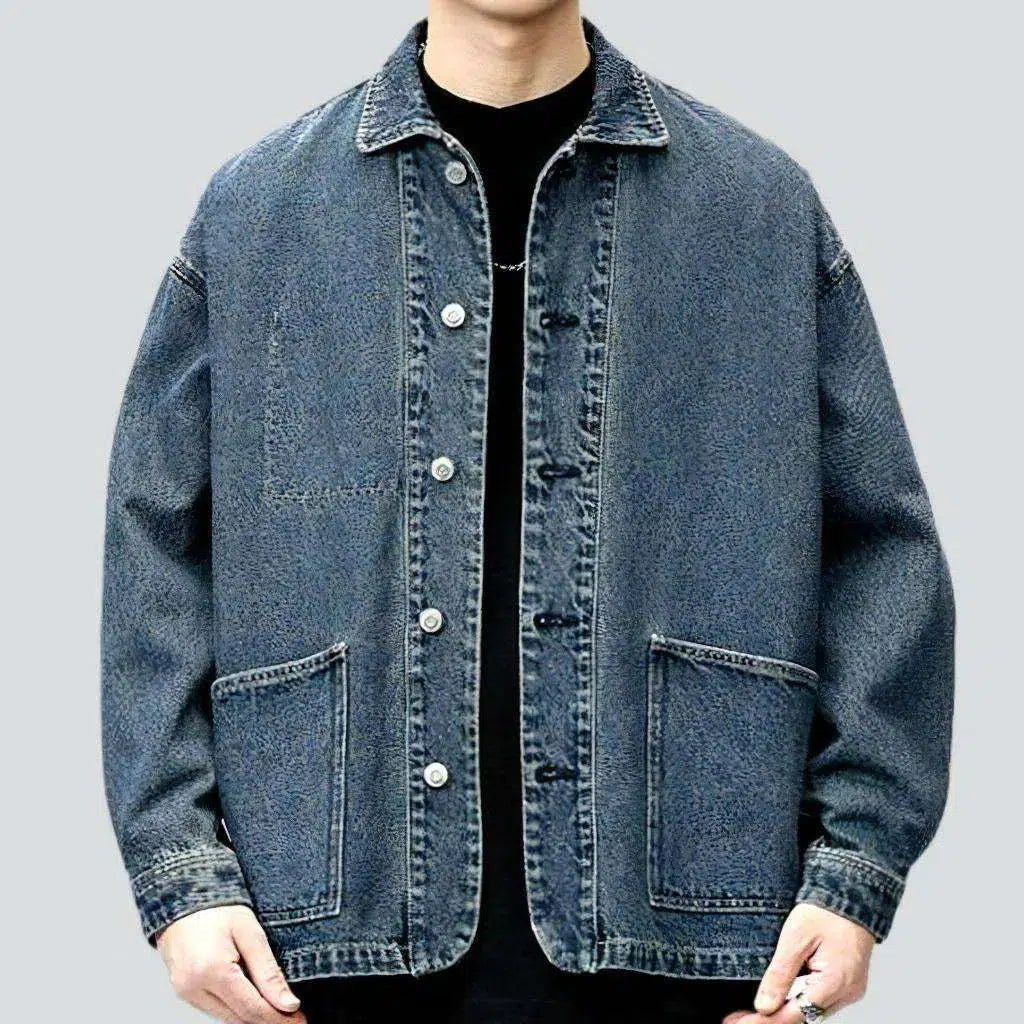 Vintage oversized men's jean jacket | Jeans4you.shop
