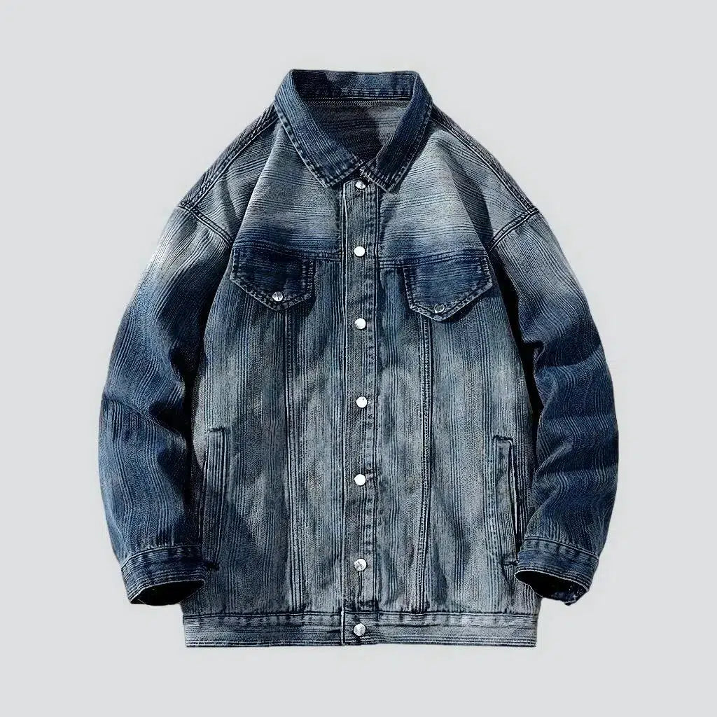 Vintage textured men's jeans jacket | Jeans4you.shop