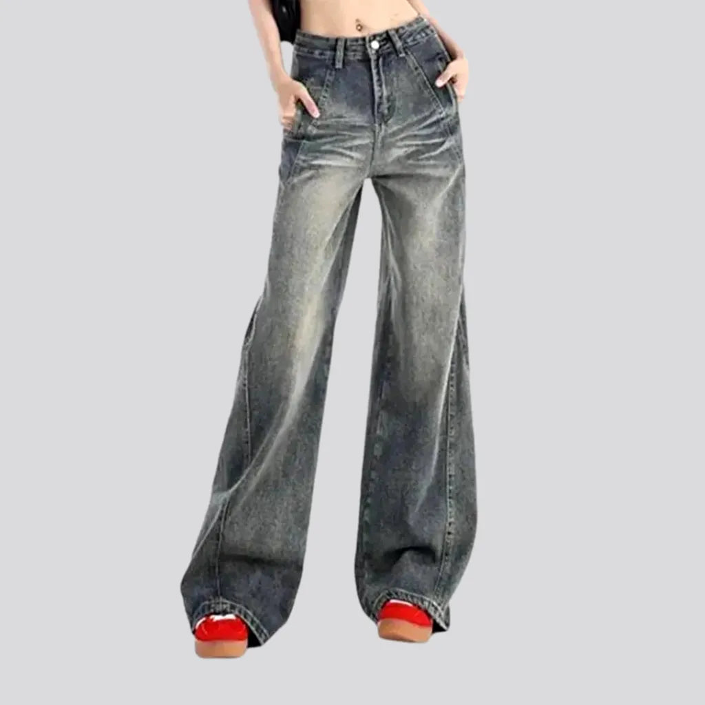Vintage women's whiskered jeans | Jeans4you.shop